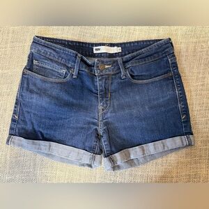 Levi's Dark Blue Jean Shorts